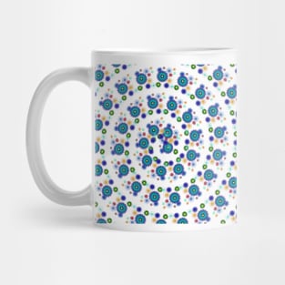 Spiral Colorful Geometric Flower Pattern Mug